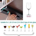 2pack Wine Glass Holder Under Shelf Or Cabinet Punch Wine Glass Rack Plastic New