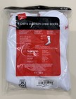 Supreme X Hanes Crew Socks - White  4 Pack  Size 6-12