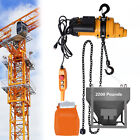 Electric Chain Hoist Single Phase Crane Hoist 1100lbs 2200lbs Load 13 Ft Lifting