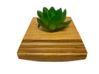 Set Of 2 Handcrafted Wood Succulent   Candle Holders By Sparrow Furniture