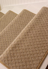     Rounded Bullnose Carpet Stair Treads - Anti Slip Indoor Stair Mats For Wooden 