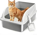 Stainless Steel Cat Litter Box With Lid  Xl Extra Large Litter Box