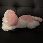 Animal Alley Pink White Plush Floppy Puppy Dog Stuffed Animal Toy Lovey Clean