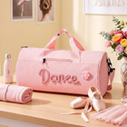Corduroy Dance Bag With Letter Christmas Dance Teacher Gift Pink
