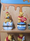 12 Disney Winnie The Pooh Porcelain Hinged Trinket Boxes Months Of Year  display