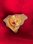 South Carolina Columbia Charleston State Shape Epoxy Enamel Tie Lapel Pin  75 