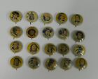 Complete Set 1930 s 20 Western Cracker Jack Pinbacks - Pins