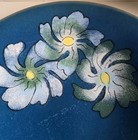 F g  Holbrow Signed Vintage Mid-century Enamel On Copper Decorative Flower Bowl