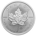 Lot Of 50 - 2026 1 Oz Canada 9999 Fine Silver Maple Leaf  5 Coin Bu - In Stock
