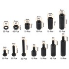 260pcs M3 Nylon Standoffs Kit  Male Female Nylon Hex Spacer Screws Nuts Black
