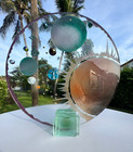 Signed Outer Limits Studio Art Glass Sculpture Celestial 16    Dated 2000
