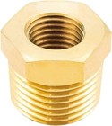 Brass Reducing Hex Bushing 1 2  Npt Male To 1 4  Npt Female Pipe Fitting Reducer