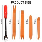 5 Auto Trim Removal Tool Kit Car Panel Door Window Fastener Remover Pry Tool Set