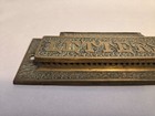 Antique 1882 Victorian Bronze brass Mail Slot     Ornate Eastlake Design     Letters