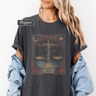 Libra Zodiac Shirt Astrology Graphic Tee Sun Moon Rising Sign T-shirt