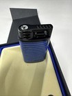 Colibri Belmont Single Jet Torch Flame Cigar Lighter - Black And Blue - New