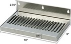 10  Wall Mount Beer Drip Tray Stainless Steel No Drain Home Brewing Kegerator