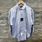 New Polo Ralph Lauren Dress Shirt Mens 17 5 Blue Yarmouth Button Down 32 33 Nwt