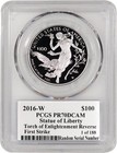 2016 W  100 1oz Proof Platinum American Eagle Pcgs Pr70 Dcam Fs Edmund Moy Label