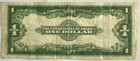 1923  1 One Dollar Us Silver Certificate Large Note - Blue Seal - Horse Blanket
