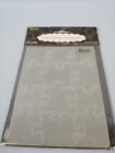 Darice Embossing Essentials Folder 1218-100 Puzzle Pattern Craft Scrapbooking
