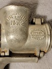 Antique Russwin No 2  Meat Grinder Chopper Wood Handle