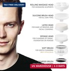 Clsevxy Electric Facial Cleansing Brush 6 Heads Deep Clean Exfoliating Blackhead