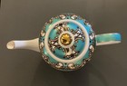 Grace   s Teaware Turquoise Coffee Or Teapot With Gold Accents Gorgeous