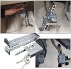 Stainless Steel Brake Pedal Lock Security Car Auto Clutch Lock Anti-theft 3key 