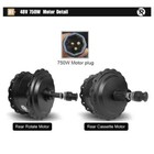 48v 750w E-bike Conversion Kit 20 24 26  x4 0 Snow Bike Front rear Motor Wheel