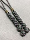 550 Paracord Knife Lanyard 2pk  Chameleon Cord Snake Knot With Brass Bead