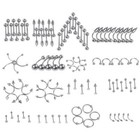 105pcs Body Piercing Kits Lot Belly Ring Tongue Tragus Jewelry 14g 16g 18g 20g