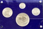 Egypt 1964 Silver 5 10 25 50 Qirsh Coin Set   Aswan Dam   Diversion Of The Nile