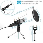 Professional Broadcasting Studio Recording Condenser Microphone Tripod Stand Kit