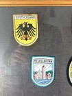 Vintage European Travel Patch Collection - Framed