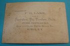 Antique 1800s Victorian Trade Card Advertising Hardware Tin Paint Oils Nunda Ny
