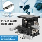 Chenntai 3 Axis Xyz Manual Linear Stage  Trimming Bearing Tuning Platform   