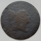 1794 Liberty Cap Flowing Hair Half Cent 1 2c Low Grade Early Us Copper  f981
