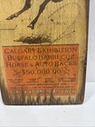 Calgary Stampede Rodeo Old  1927  11x30  Poster Rare Fine Vintage Wood