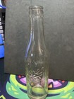 Vintage Dr  Pepper Embossed Clear Glass Soda Bottle Advertising Good For Life