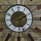 Vintage Mid Century Modern Elgin Starburst Sunburst Wall Clock Retro 1960 s 30   