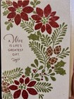 Hallmark Christmas Greeting Card For Wife Highly Embellished Glitter Beautiful 