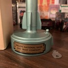 Vintage Mechanical Coin Rocket Bank Destination Moon Duro Sea Foam Key   Working