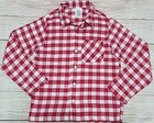 Draper James X Lands End 2pc Flannel Pajama Set Kids Size 8 Red White Gingham