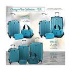 Travelers Club Chicago Hardside Expandable Spinner Luggage  Teal  5 Piece Set