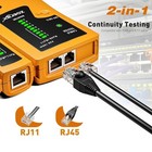 Network Cable Tester Rj45 Lan Test Support Poe For Cat5 Orange 