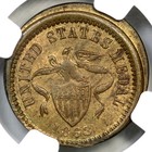 1863 F-135 199 B R-9 Ngc Ms 65 United States Medal Civil War Token