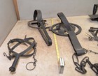 6 Rare Antique Traps Blacksmith Forged Teeth Circle Jump Collectible Display Lot