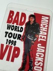 Michael Jackson Commemorative 1998 Bad World Tour Vip Backstage Pass    Lanyard