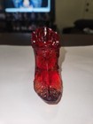 Vintage Ruby Red Glass Slipper